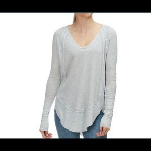 Free people Catalina thermal light grey size XS